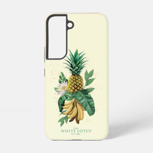Funda Para Samsung Galaxy Suite de piña en el Lotus blanco (Reverso )