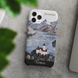 Funda Para Samsung Galaxy S22 Suiza Alpes Viajes Vintage | Nombre manuscrito<br><div class="desc">Suiza Viaje de época | Vista de Spiez, el lago Thun y la pintura retro de los Alpes suizos. Edite para añadir tu propio nombre en el hermoso tipo de letra escrito a mano Samsung Galaxy S22 Funda. ¿Buscando un caso de teléfono único? ¡No mires más lejos esto es lo...</div>