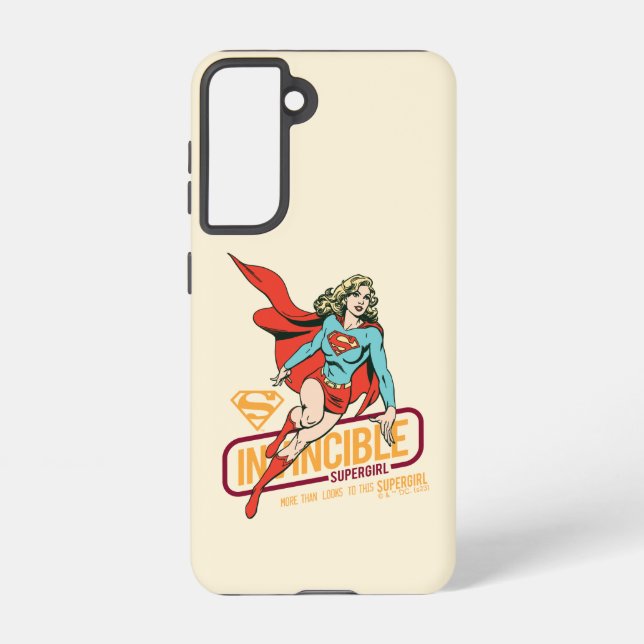 Funda Para Samsung Galaxy Supergirl invencible retro gráfico (Reverso )
