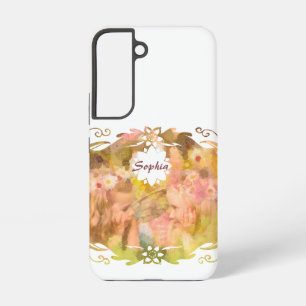 Funda Para Samsung Galaxy S22 Susurros de Magia: Dos Amigas Hadas en un Jardín
