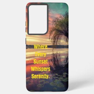 Funda Para Samsung Galaxy S21 Ultra Susurros del estuche de Sun Phone Set