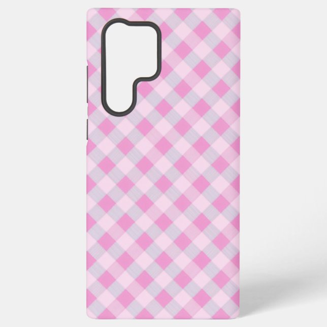 Funda Para Samsung Galaxy Sweet & Cute Checkered Pattern Phone Case (Reverso )