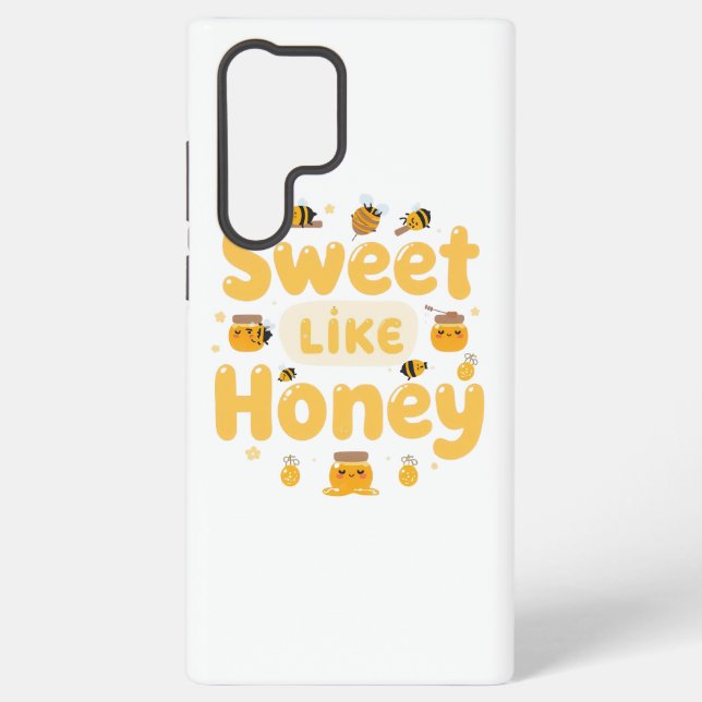 Funda Para Samsung Galaxy "Sweet Like Honey" Kawaii Pun (Reverso )