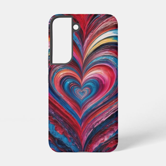 Funda Para Samsung Galaxy Swirl Heart Layers (Reverso )