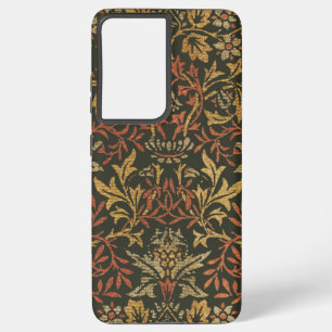 Funda Para Samsung Galaxy S21 Ultra Tapiz del jardín de flores de William Morris