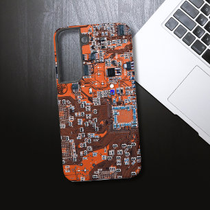 Funda Para Samsung Galaxy S22 Tarjeta de circuito del Naranja PCB del conjunto d