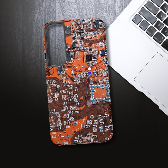 Funda Para Samsung Galaxy Tarjeta de circuito del Naranja PCB del conjunto d (Subido por el creador)