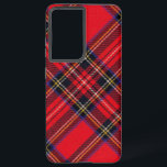 Funda Para Samsung Galaxy S21 Ultra Tartán de Stewart rojo<br><div class="desc">Palomitas de color rojo</div>