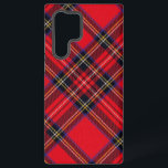 Funda Para Samsung Galaxy S22 Ultra Tartán de Stewart rojo<br><div class="desc">Palomitas de color rojo</div>
