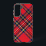 Funda Para Samsung Galaxy S21 Tartán de Stewart rojo<br><div class="desc">Palomitas de color rojo</div>