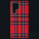 Funda Para Samsung Galaxy S22 Ultra Tartán de Stewart rojo<br><div class="desc">Palomitas de color rojo</div>