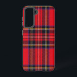 Funda Para Samsung Galaxy S21 Tartán de Stewart rojo<br><div class="desc">Palomitas de color rojo</div>