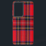 Funda Para Samsung Galaxy S21 Ultra Tartán de Stewart rojo<br><div class="desc">Palomitas de color rojo</div>
