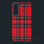 Funda Para Samsung Galaxy S22  Tartán de Stewart rojo<br><div class="desc">Palomitas de color rojo</div>