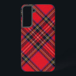 Funda Para Samsung Galaxy S22  Tartán de Stewart rojo<br><div class="desc">Palomitas de color rojo</div>