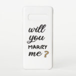 Funda Para Samsung Galaxy S10 ¿Te casarás conmigo?<br><div class="desc">¿Te casarás conmigo? Sorprenda su gran amor de una manera creativa y divertida con esta encantadora y original idea de regalo. Romántico y al mismo tiempo una forma divertida para tu propuesta de matrimonio.</div>