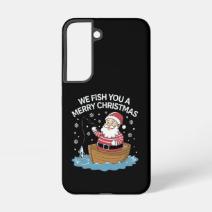 Funda Para Samsung Galaxy S22 Te Pescamos Un Feliz Navidad Pescador Pescando 