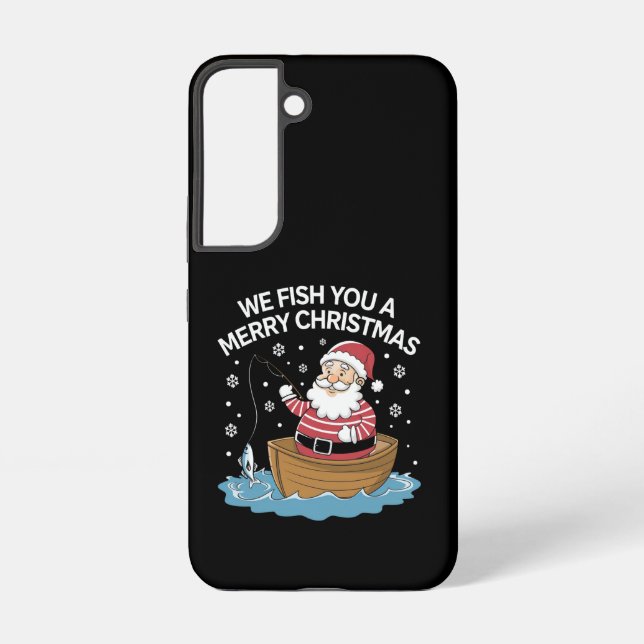 Funda Para Samsung Galaxy Te Pescaremos Un Pescadero Feliz Navidad (Reverso )