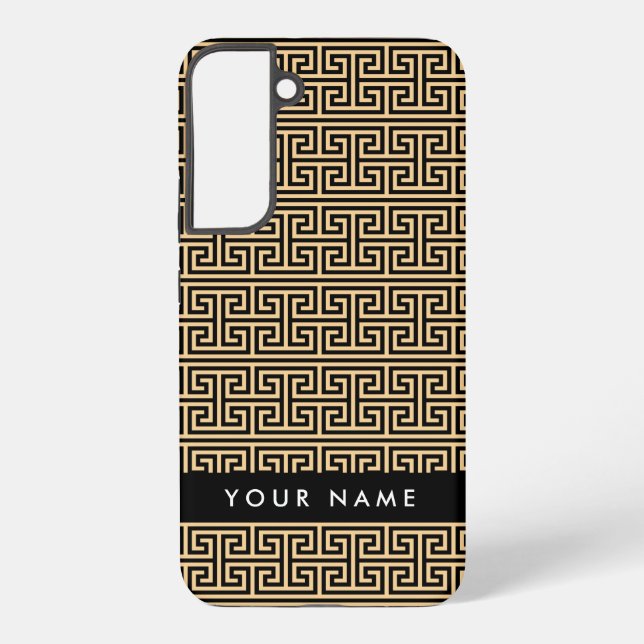 Funda Para Samsung Galaxy Tecla de lucioperca griega H Brown, su nombre, per (Reverso )