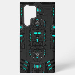 Funda Para Samsung Galaxy S22 Ultra Tecnología Retro-Futurista PixelArt