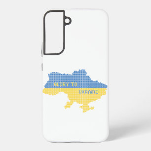 Funda Para Samsung Galaxy S22+ Tejiendo el texto del mapa del estado ucraniano Gl