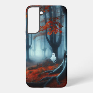 Funda Para Samsung Galaxy S22+ Tembloroso bosque de otoño con un fantasma