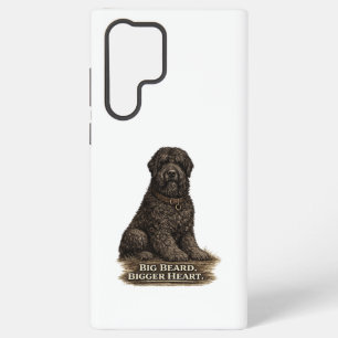 Funda Para Samsung Galaxy S22 Ultra Terrier Ruso Negro - Gran Barba Corazón Más Grande