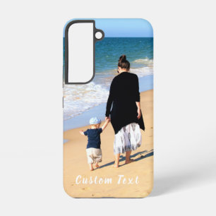 Funda Para Samsung Galaxy S22 Texto de Foto Personalizado para tus Fotos Familia