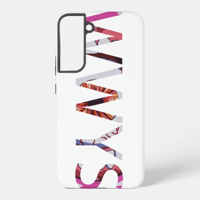 Funda Para Samsung Galaxy Texto vertical de 1 línea WWYS (Reverso )
