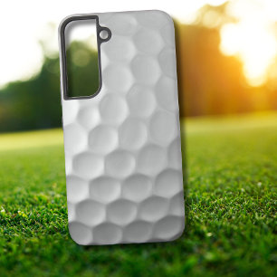 Funda Para Samsung Galaxy S22 Textura de Bola de Golf Blanca con Hoyuelos