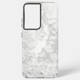 Funda Para Samsung Galaxy S21 Ultra Textura De Mármol Blanco Y Negro Sin Marble