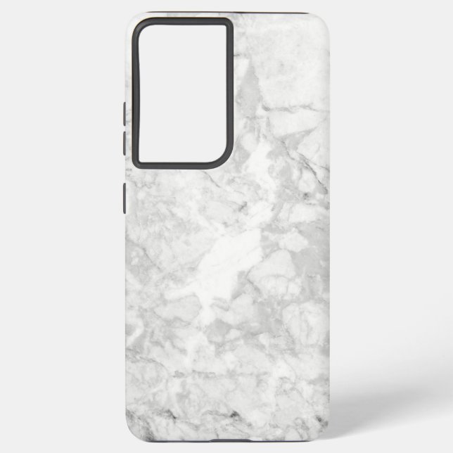 Funda Para Samsung Galaxy Textura De Mármol Blanco Y Negro Sin Marble (Reverso )