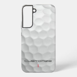 Funda Para Samsung Galaxy S22+ Textura de pelota de golf blanca con hoyuelos Nomb