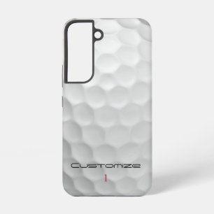 Funda Para Samsung Galaxy S22 Textura de pelota de golf blanca con hoyuelos Nomb