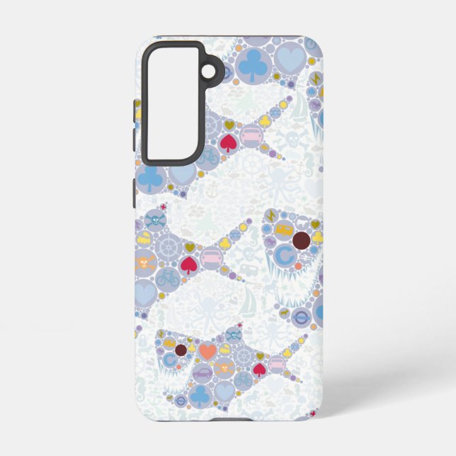 Funda Para Samsung Galaxy tiburones (Reverso )
