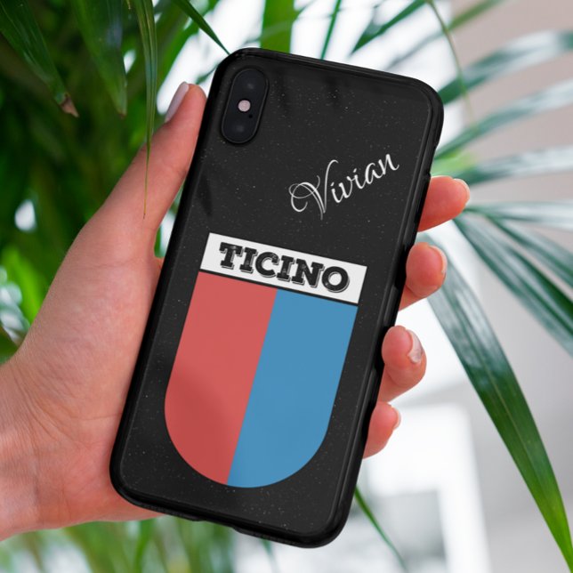 Funda Para Samsung Galaxy Ticino, Escudo de armas de Suiza | Purpurina negro (Subido por el creador)