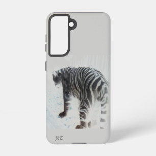 Funda Para Samsung Galaxy S21 Tigre blanco animal salvaje