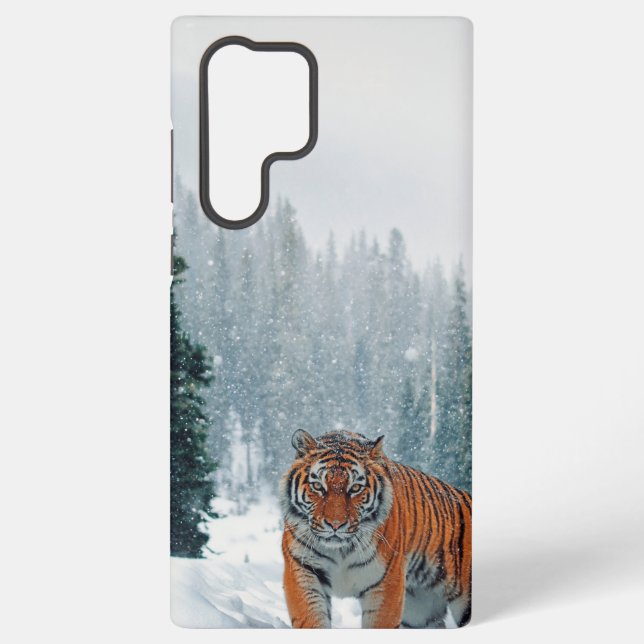 Funda Para Samsung Galaxy tigre en la nieve (Reverso )