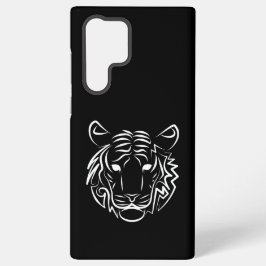 Funda Para Samsung Galaxy S22 Ultra Tigre tribal blanco y negro