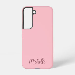 Funda Para Samsung Galaxy S22 Tipografía de Monograma de Nombre Personalizado en
