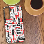 Funda Para Samsung Galaxy S22  Tipografía roja y negra multilingüe Gracias<br><div class="desc">Este diseño presenta una nube de palabras de tipografía "Gracias" en rojo y negro multilingüe en una variedad de estilos de fuente y tamaños sobre un fondo blanco. Hacerlo un regalo de cumpleaños,  un regalo para el día de la madre u otro regalo especial para la ocasión.</div>