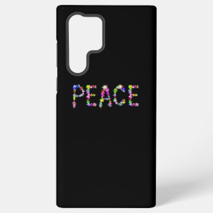 Funda Para Samsung Galaxy S22 Ultra Tipografía Vibrante Inspiradora Paz Amor Unidad