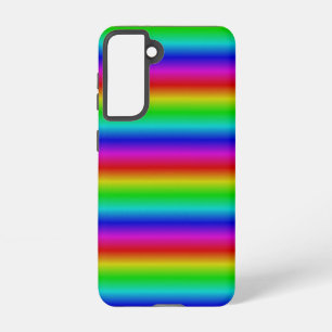 Funda Para Samsung Galaxy S21 Tiras arco iris - Patrón