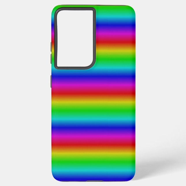 Funda Para Samsung Galaxy Tiras arco iris - Patrón (Reverso )