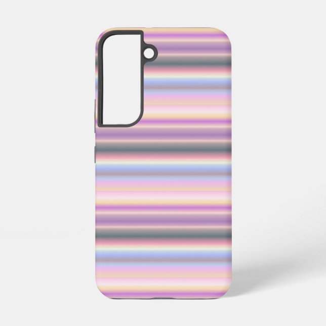 Funda Para Samsung Galaxy Tiras de arcoiris Pastel - Patrón (Reverso )
