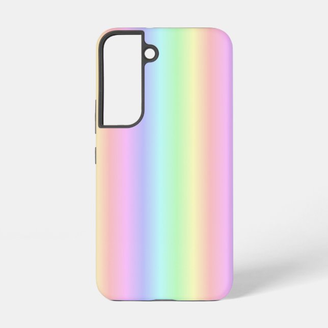 Funda Para Samsung Galaxy Tiras de arcoiris Pastel - patrón (Reverso )
