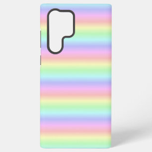 Funda Para Samsung Galaxy S22 Ultra Tiras de arcoiris Pastel - patrón