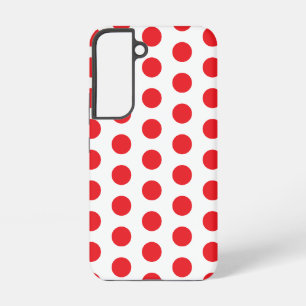 Funda Para Samsung Galaxy S22 Toalla de lunares rojos grandes