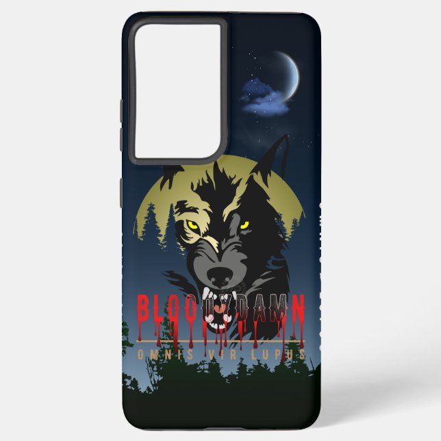 Funda Para Samsung Galaxy Todo hombre es Lobo (Reverso )