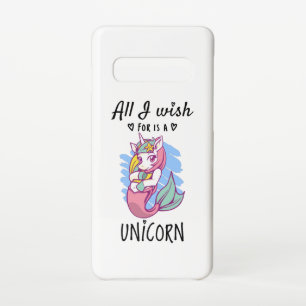 Funda Para Samsung Galaxy S10 Todo lo que deseo es una Unicornio